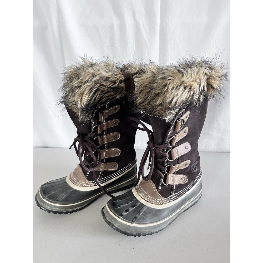 Sorel Boots Womens Sz 6 Brown Joan of Arctic Waterproof Winter Snow